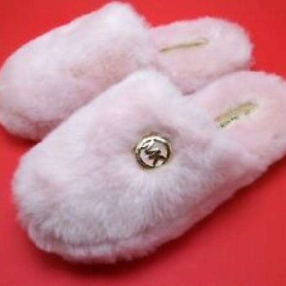 CHRISTMAS GIFT! MICHAEL KORS PINK SLIPPERS - Picture 3 of 4